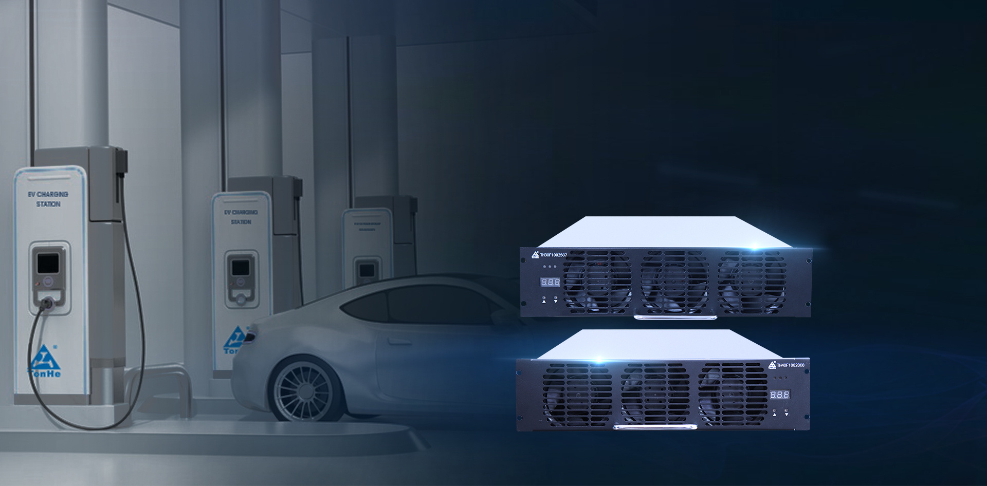 commercial electric vehicle charging station