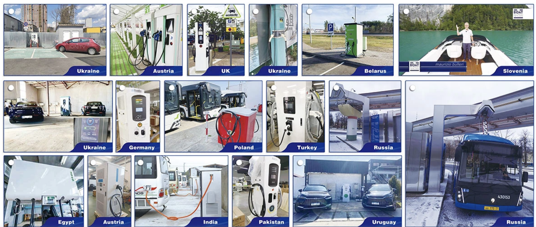 M&oacute;dulos de carga EV de 30kw de la estaci&oacute;n Supercharger